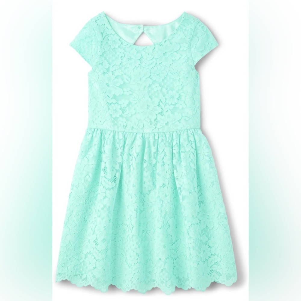 Mellow aqua lace dress